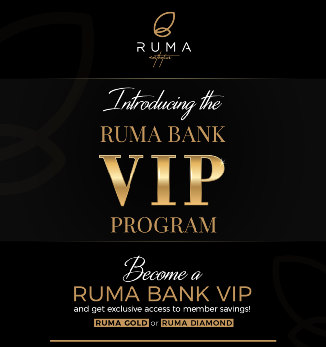 Introducing the RUMA BANK VIP PROGRAM!-UT-Ruma-Medical Introducing the RUMA BANK VIP PROGRAM!