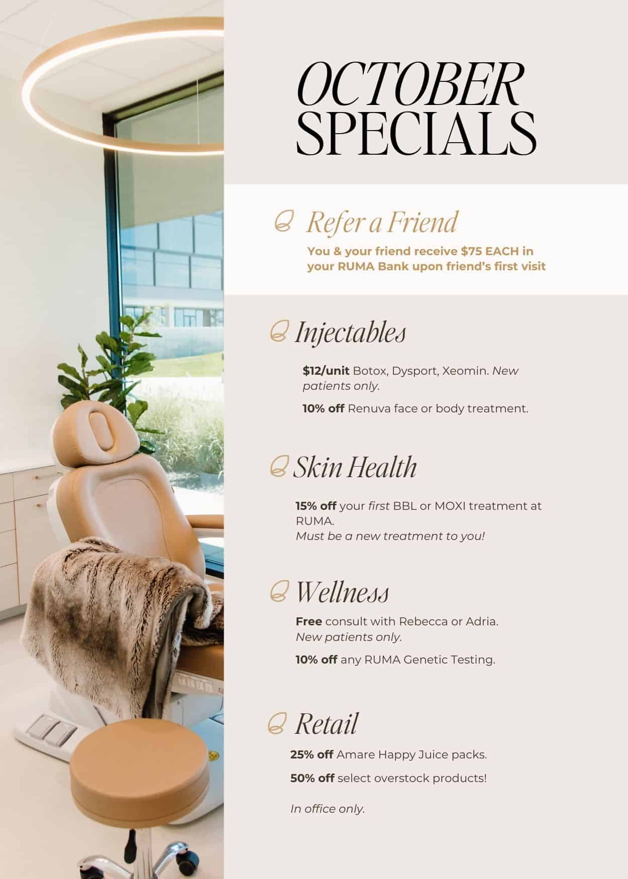October Specials